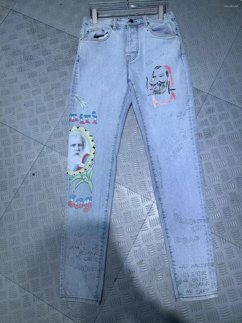 Men's Jeans Fashion Zx9552 Men's 2022 Runway Luxury European Design Party Style Clothing, Blue
Men's Jeans Fashion Zx9552 Men's 2022 Runway Luxury European Design Party Style Clothing, Blue