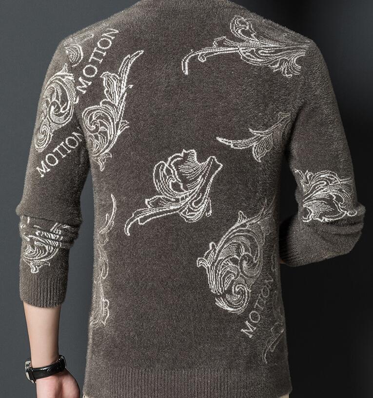 Men's Sweaters New Winter Brand Cashmere Sweater Fashion Jumper Thick Warm Pull Homme Men Clothing