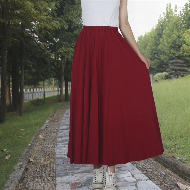 Skirts Women's Vintage Cotton Linen Washed Skirt Female Spring Autumn Long Casual Elegant Big Swing Solid, Beige
Skirts Women's Vintage Cotton Linen Washed Skirt Female Spring Autumn Long Casual Elegant Big Swing Solid, Beige