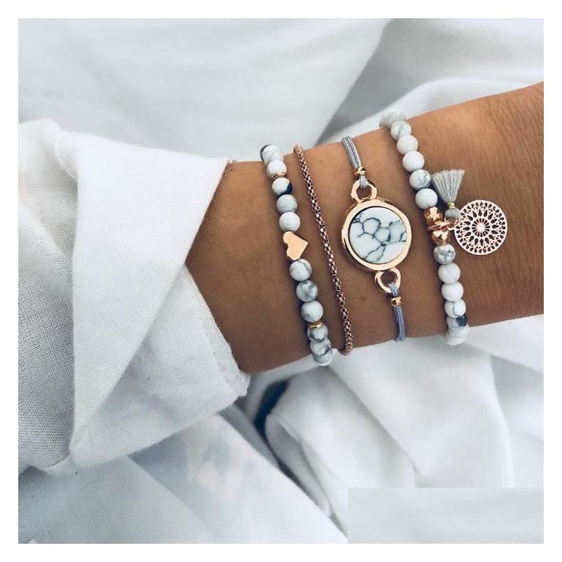Charm Bracelets Fashion Jewelry Bracelet Set Tassel Heart Beads Bracelets 4Pcs/Set Drop Delivery Dheuk
Charm Bracelets Fashion Jewelry Bracelet Set Tassel Heart Beads Bracelets 4Pcs/Set Drop Delivery Dheuk