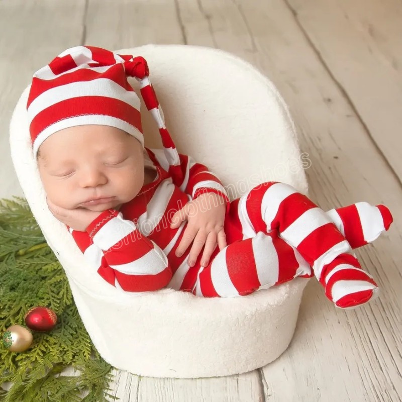 Bear Bonnet Pajama Set Red White Stripe Photography Costume Prop Footie Romper with Hat, As picture
Bear Bonnet Pajama Set Red White Stripe Photography Costume Prop Footie Romper with Hat, As picture