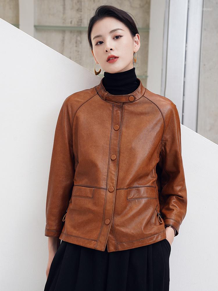 Women's Leather Haining Coat Women's Sheep Skin Short Style Korean Version Slim Fitting In Autumn 2022, Agate yellow
Women's Leather Haining Coat Women's Sheep Skin Short Style Korean Version Slim Fitting In Autumn 2022, Agate yellow
