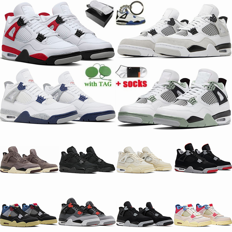 Jumpman 4 4s Shoes Military Black Cat University Red Cement Thunder Sail Messy Room Craft Midnight Navy Seafoam Classic Mens Womens Sports Sneaker Runner Trainers, 56
Jumpman 4 4s Shoes Military Black Cat University Red Cement Thunder Sail Messy Room Craft Midnight Navy Seafoam Classic Mens Womens Sports Sneaker Runner Trainers, 56