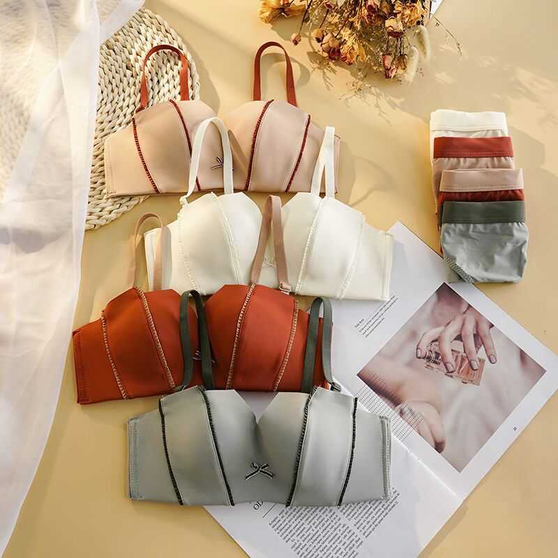 Women's Sexy Set Bras Sets Small Cht Gathered Steel Ring No Shoulder Strap Girls' Underwear Modal Tracel Collection Auxiliary Breast Bra Set, White
Women's Sexy Set Bras Sets Small Cht Gathered Steel Ring No Shoulder Strap Girls' Underwear Modal Tracel Collection Auxiliary Breast Bra Set, White