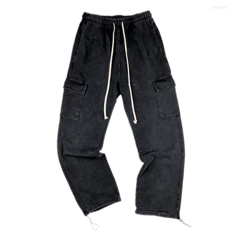 Men's Pants Vintage Black Heavy Terry Sweatpants 420gsm Cotton Side Pockets Cargo Unisex Autumn Streetwears
Men's Pants Vintage Black Heavy Terry Sweatpants 420gsm Cotton Side Pockets Cargo Unisex Autumn Streetwears