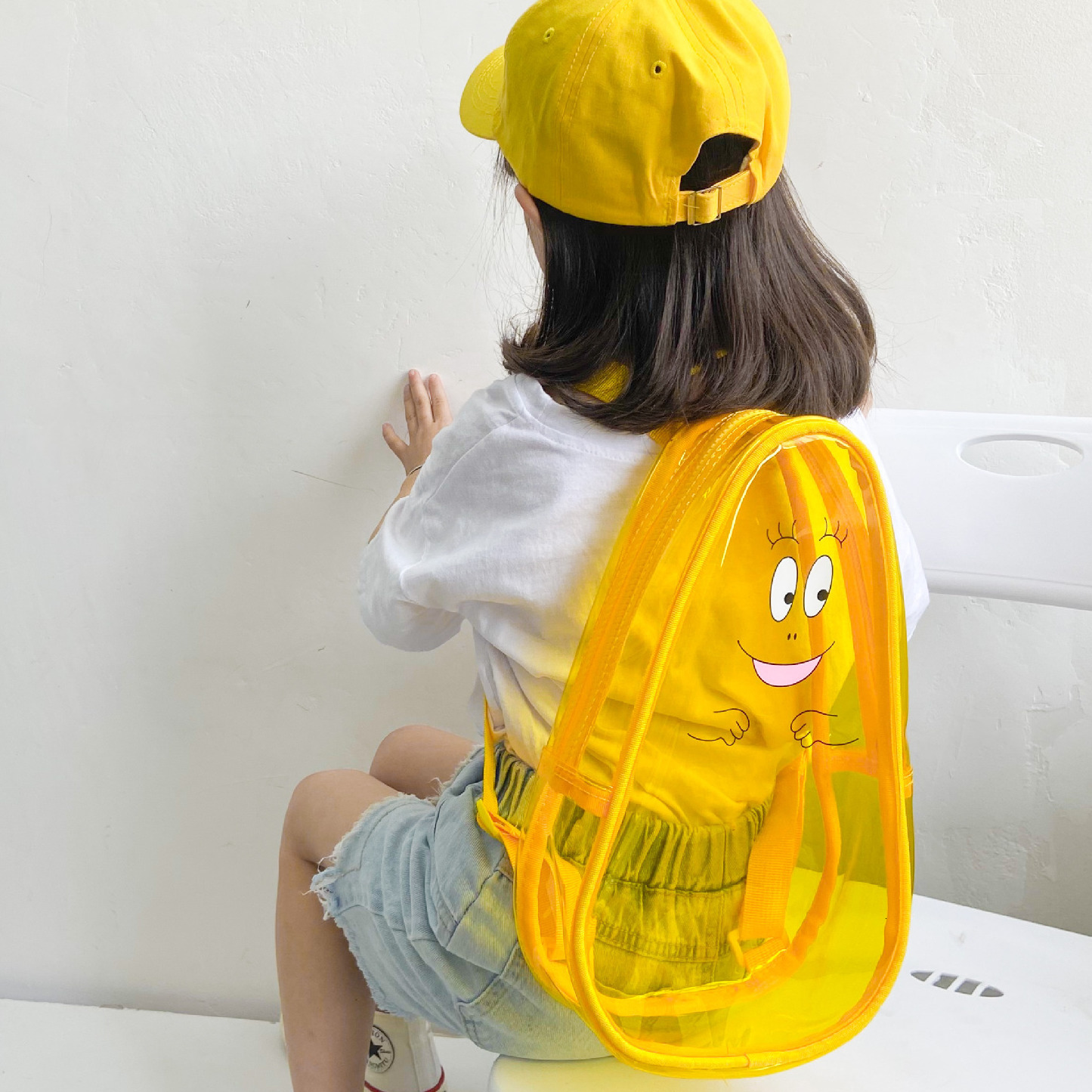 Backpacks INS Cute Cartoon Jelly Bag Baby PVC Transparent Kindergarten Schoolbag Beach Swimming Kids Children Girls Boys 221203