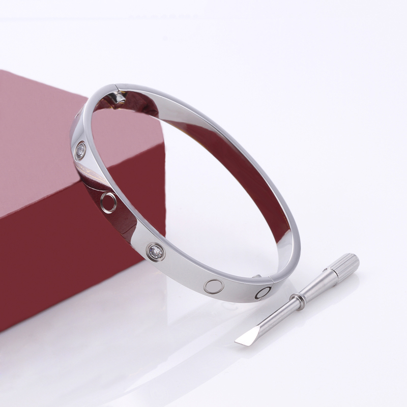 Titanium Bangle Bracelet For Lover Fashion Wedding Bangles Rose Gold Thanksgiving Day Bracelets 4 CZ with bag size 15-22
Titanium Bangle Bracelet For Lover Fashion Wedding Bangles Rose Gold Thanksgiving Day Bracelets 4 CZ with bag size 15-22