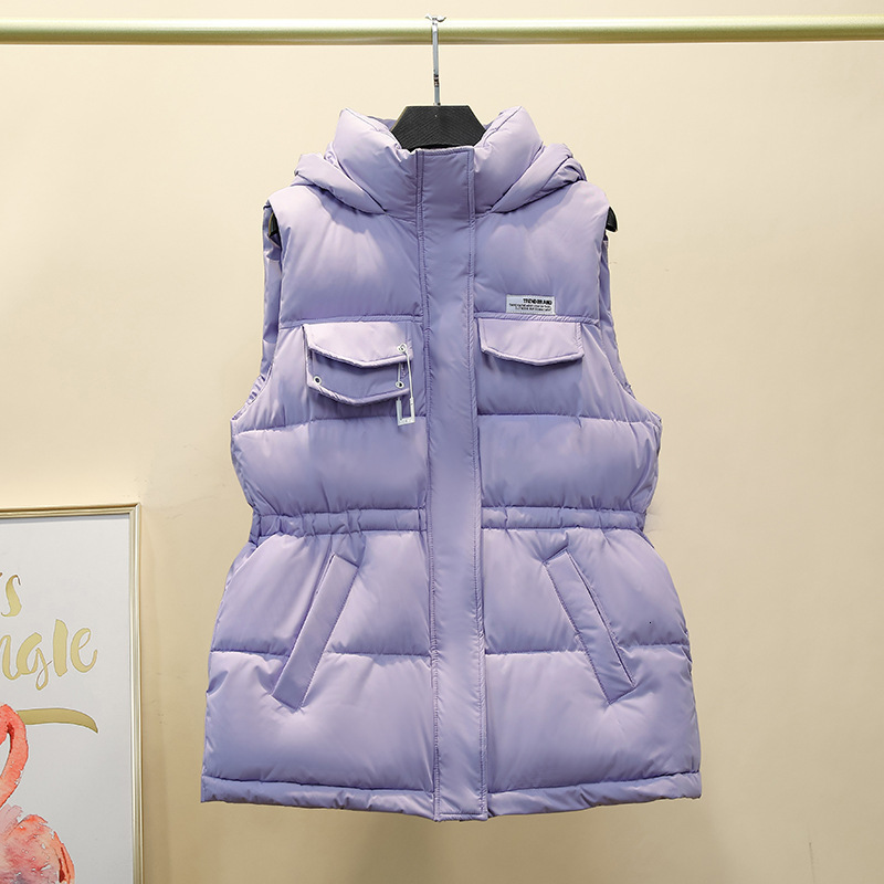 Women's Vests Autumn Winter Women Down Cotton Vest Sleeveless Warm Hooded Loose Casual Long Vest Female Padded Outerwear 221202, Beige
Women's Vests Autumn Winter Women Down Cotton Vest Sleeveless Warm Hooded Loose Casual Long Vest Female Padded Outerwear 221202, Beige