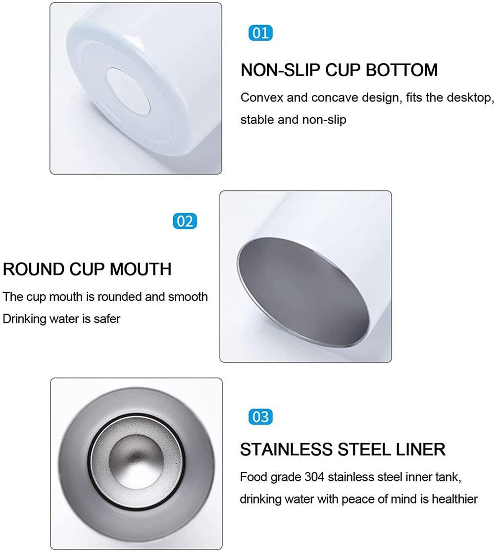 US Stock 20oz STRAIGHT Water Bottles Blank Sublimation Slim Cup Coffee Mugs with Lid and Plastic Straw Beer Tumblers 25pc/Carton