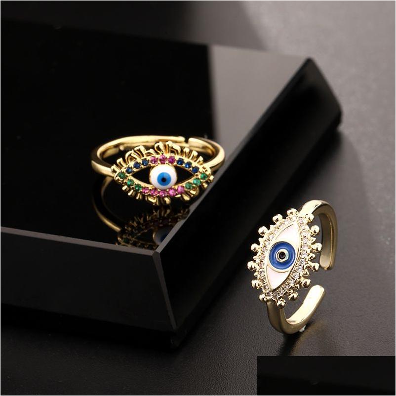 Band Rings Fashion Jewelry Enamel Evil Eye Ring Colorf Zircon Blue Eyes Adjustable Rings Drop Delivery Dhaqn
Band Rings Fashion Jewelry Enamel Evil Eye Ring Colorf Zircon Blue Eyes Adjustable Rings Drop Delivery Dhaqn
