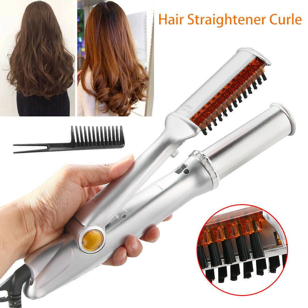 Curling Irons Hair Max 2-Way Rotating Curler 2 In 1 Straightener Brush Smoothing Electric brush 221203