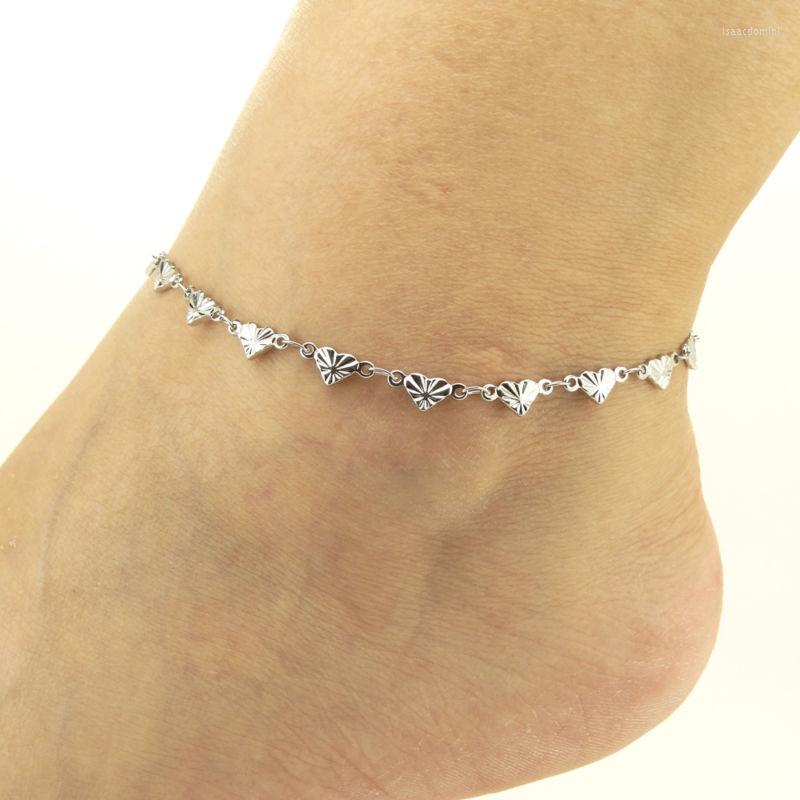 Anklets Fashion Sparkling Love Heart Foot Chain Stainless Steel Charm Women Ankle 9" Inch Adjustable Beach Anklet Jewelry
Anklets Fashion Sparkling Love Heart Foot Chain Stainless Steel Charm Women Ankle 9" Inch Adjustable Beach Anklet Jewelry