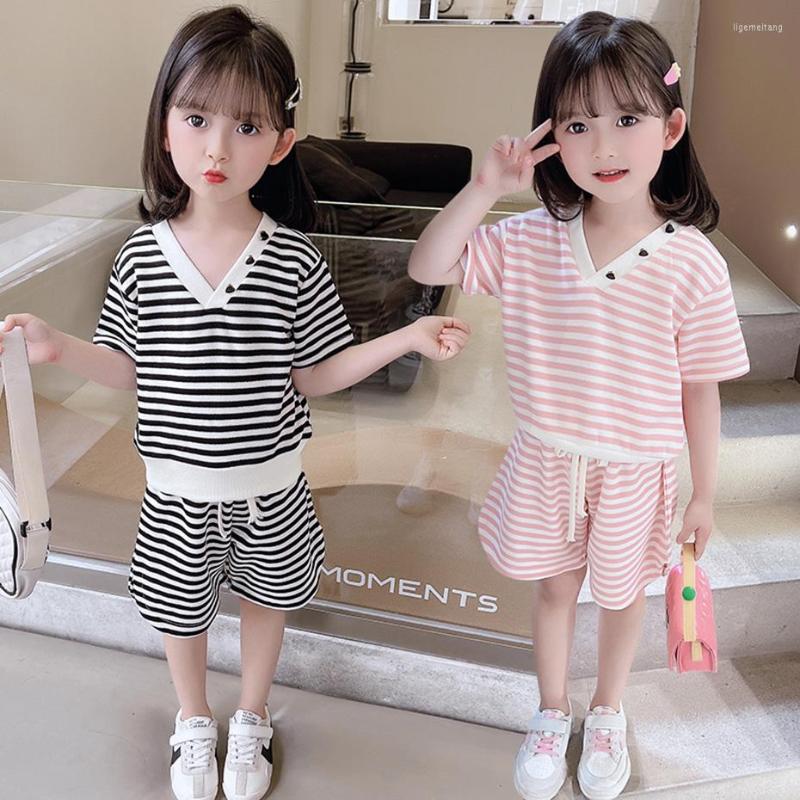 Clothing Sets Girls Summer Clothes Tshirt Short For Striped Toddler Costumes Children, 15j8174-2
Clothing Sets Girls Summer Clothes Tshirt Short For Striped Toddler Costumes Children, 15j8174-2