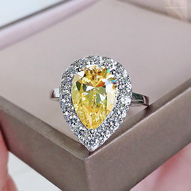 Cluster Rings 925 Sterling Silver 9 13MM Pear Created Citrine Gemstone Wedding Engagement Women's Ring Fine Jewelry Wholesale
Cluster Rings 925 Sterling Silver 9 13MM Pear Created Citrine Gemstone Wedding Engagement Women's Ring Fine Jewelry Wholesale