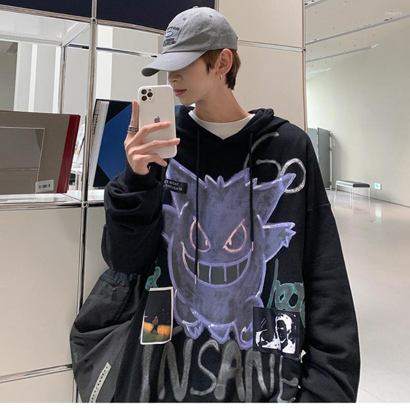 Men' Hoodies Autumn Winter Devil Hoodie Men Fashion Casual Loose Feece Hip Hop Streetwear Sweatshirt Anime Clothes, B2
Men' Hoodies Autumn Winter Devil Hoodie Men Fashion Casual Loose Feece Hip Hop Streetwear Sweatshirt Anime Clothes, B2