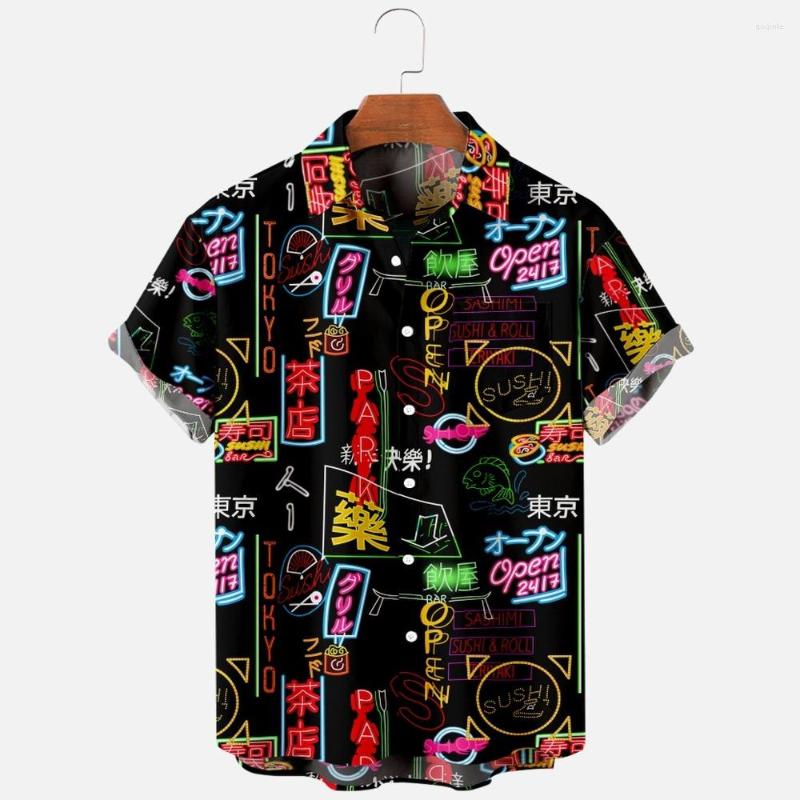 Men's Casual Shirts Y2k Hombre Men Shirt Japanese Neon Short Sleeve Vintage Street Hawaiian Beach Harajuku, Summer shirt
Men's Casual Shirts Y2k Hombre Men Shirt Japanese Neon Short Sleeve Vintage Street Hawaiian Beach Harajuku, Summer shirt