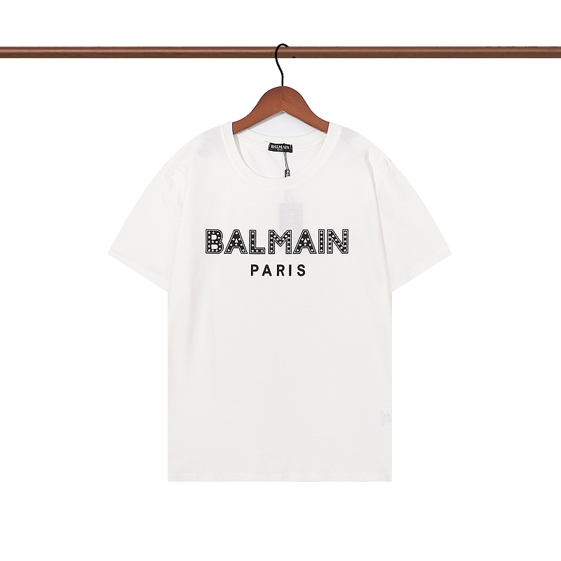 Balmain Design Fashion Brand Mens T Shirt Letter Rivet Print Round Neck Short Sleeve Summer Loose T-Shirt Casual Top White Asian Size S-2XL
Balmain Design Fashion Brand Mens T Shirt Letter Rivet Print Round Neck Short Sleeve Summer Loose T-Shirt Casual Top White Asian Size S-2XL