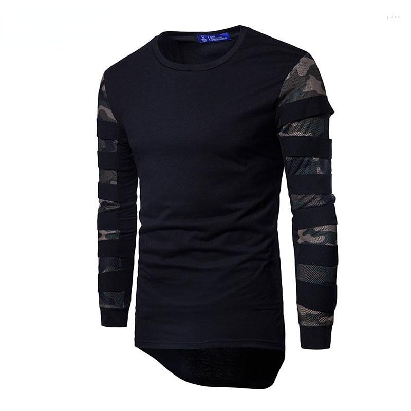 Men's T Shirts Trendy Men's Camouflage T-shirt Fashion Splicing Long Sleeve Round Neck Casual Clothes Top 2022 Spring Winter Undercoat, Black
Men's T Shirts Trendy Men's Camouflage T-shirt Fashion Splicing Long Sleeve Round Neck Casual Clothes Top 2022 Spring Winter Undercoat, Black