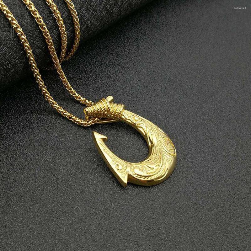 Chains Stainless Steel Gold Nordic Viking Fish Hook Pendant Necklace Hip Hop Necklaces Jewellery Charms Gift
Chains Stainless Steel Gold Nordic Viking Fish Hook Pendant Necklace Hip Hop Necklaces Jewellery Charms Gift
