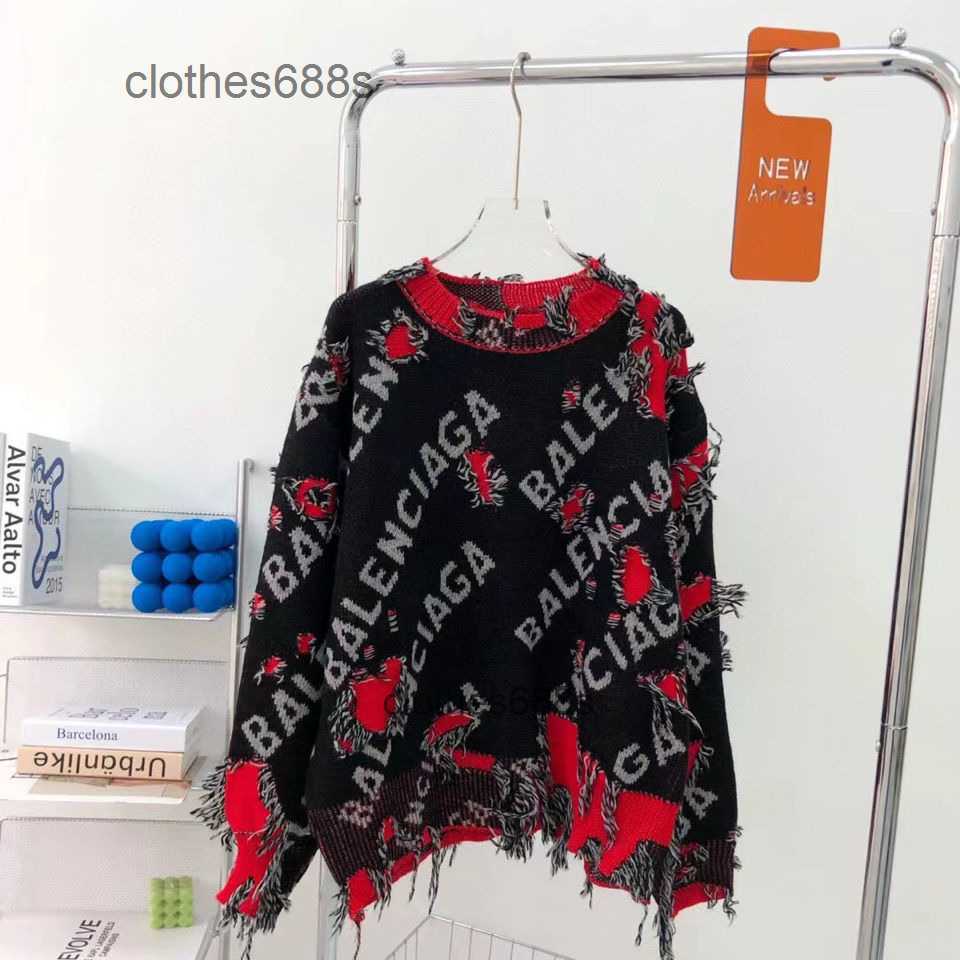 designer hoodies balencaigas' fashion men' sweaters 2022 autumn correct version of the latest wool knitted hole fitted cut round neck sweater N6P93, Black
designer hoodies balencaigas' fashion men' sweaters 2022 autumn correct version of the latest wool knitted hole fitted cut round neck sweater N6P93, Black