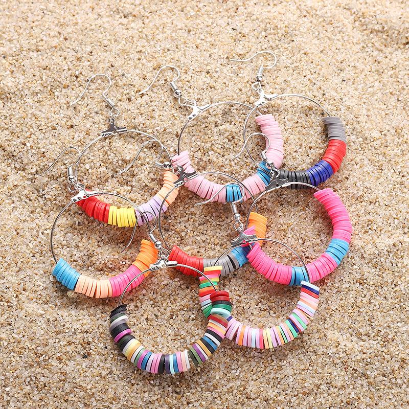 Hoop Earrings Mixed Hook For Women 5mm Bohemian Flat Round Polymer Clay Spacer Beads Jewelry Gift Accessories
Hoop Earrings Mixed Hook For Women 5mm Bohemian Flat Round Polymer Clay Spacer Beads Jewelry Gift Accessories