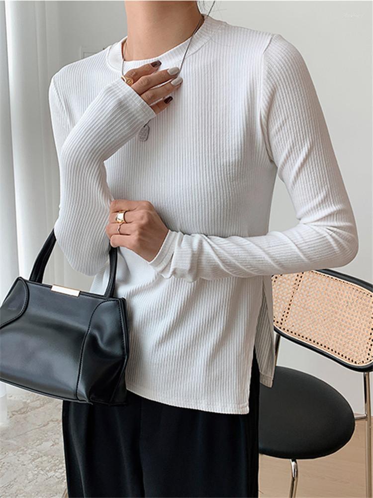 Women' T Shirts Spring Autumn Knit Women' T-Shirts 2022 Long Sleeve O-Neck Bottoming Minimalist Basic Side Split Chic Tops Female, Coffee
Women' T Shirts Spring Autumn Knit Women' T-Shirts 2022 Long Sleeve O-Neck Bottoming Minimalist Basic Side Split Chic Tops Female, Coffee