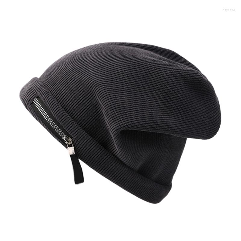 Berets Women's Solid Color Knitted Hat With Zipper Decor Winter Cap Cold Presents For Girlfriend Teenagers, Black
Berets Women's Solid Color Knitted Hat With Zipper Decor Winter Cap Cold Presents For Girlfriend Teenagers, Black