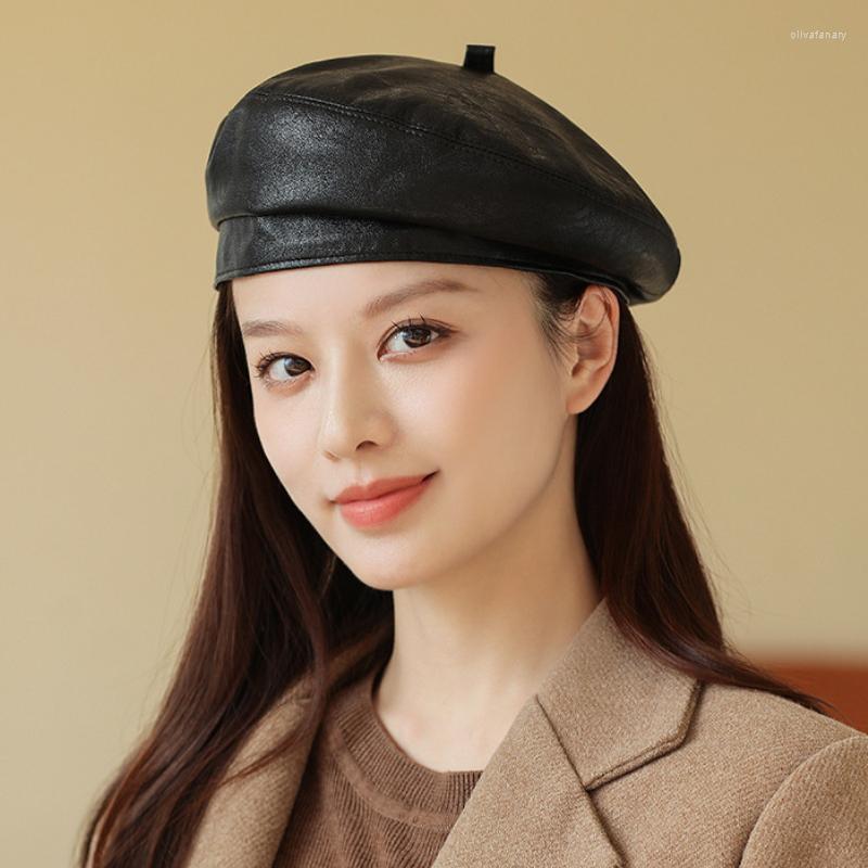 Berets HT3886 Beret Women Autumn Winter Hat 2022 Fashion Leather Cap Female Black Artist Painter Lady Retro Octagonal
Berets HT3886 Beret Women Autumn Winter Hat 2022 Fashion Leather Cap Female Black Artist Painter Lady Retro Octagonal