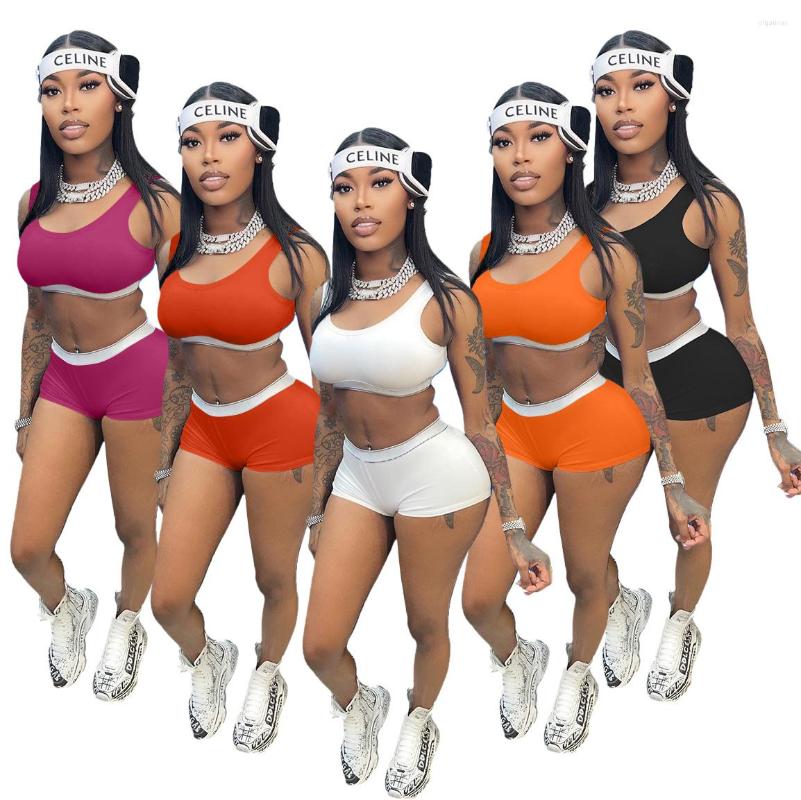 Women' Tracksuits 2022 Sexy Movement Style Women Suit Round Neck Vest Type Short Top Elastic Pants Pure Color 2 Piece Sets, Black
Women' Tracksuits 2022 Sexy Movement Style Women Suit Round Neck Vest Type Short Top Elastic Pants Pure Color 2 Piece Sets, Black