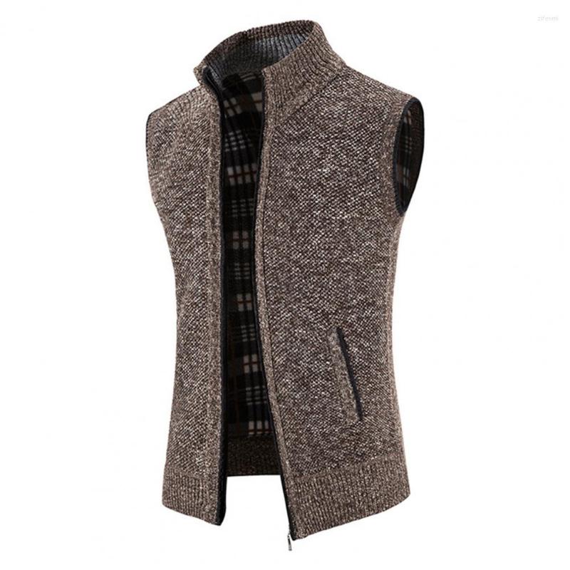 Men's Vests Trendy Waistcoat Knitwear Zipper Placket Warm Soft Men Winter Solid Thickened Fleece Lining Knitting, Black
Men's Vests Trendy Waistcoat Knitwear Zipper Placket Warm Soft Men Winter Solid Thickened Fleece Lining Knitting, Black