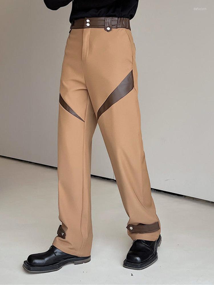 Men's Pants Autumn Men Niche Personalized Design PU Leather Color Contrast 2023 High Street Male Trousers Temperament 2A5792, Black
Men's Pants Autumn Men Niche Personalized Design PU Leather Color Contrast 2023 High Street Male Trousers Temperament 2A5792, Black
