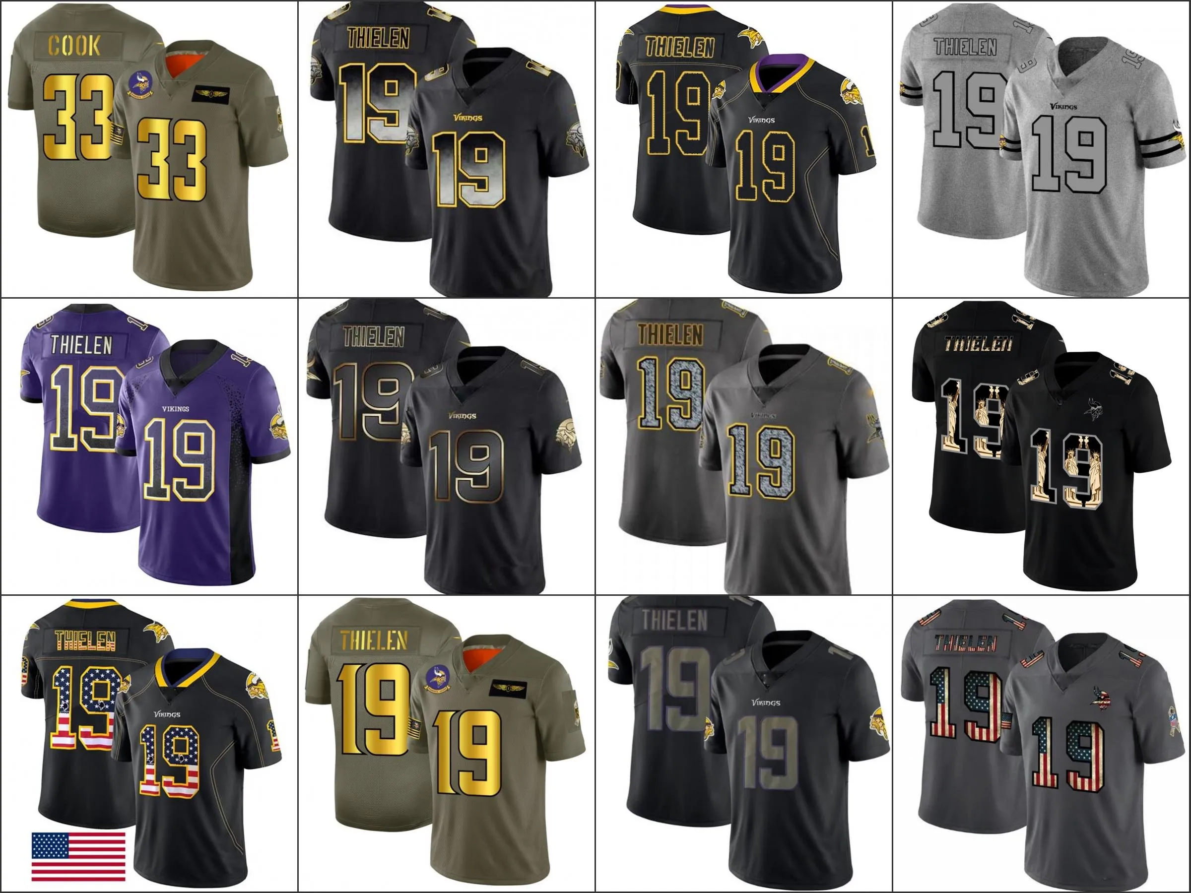 Jersey Wholesale Custom Minnesota''Vikings''Men #19 Adam Thielen Women Youth Limited Football Jerseys, 18
Jersey Wholesale Custom Minnesota''Vikings''Men #19 Adam Thielen Women Youth Limited Football Jerseys, 18