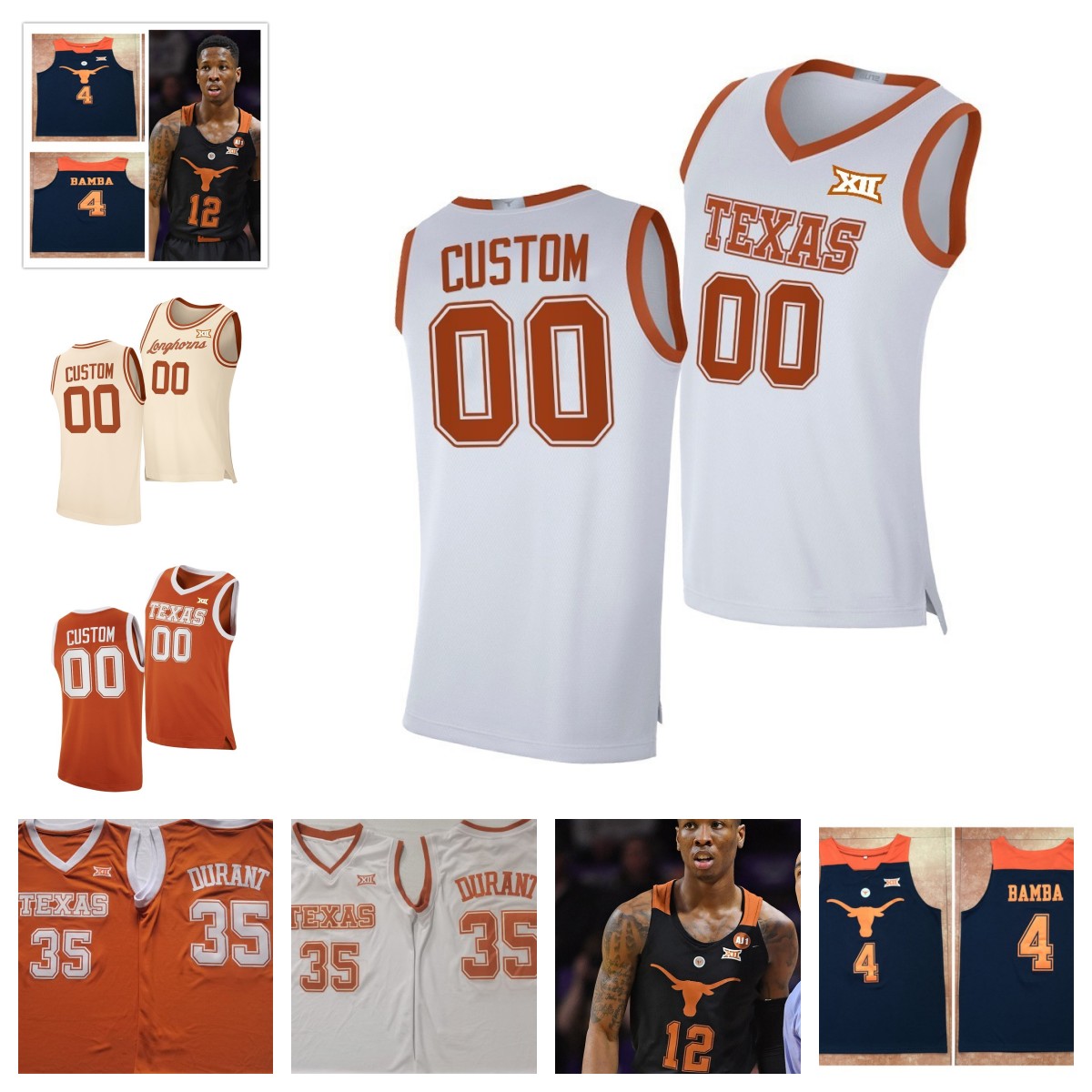 Mo Bamba Jaxson Hayes Texas Basketball Jersey LaMarcus Aldridge D. J. Augustin Jarrett Allen Avery Bradley Cory Joseph Myles Turner Custom Texas Longhorns Jerseys, Black
Mo Bamba Jaxson Hayes Texas Basketball Jersey LaMarcus Aldridge D. J. Augustin Jarrett Allen Avery Bradley Cory Joseph Myles Turner Custom Texas Longhorns Jerseys, Black