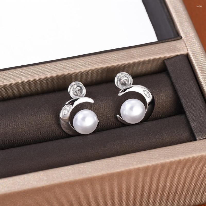 Dangle Earrings LONDANY Moon Pearl Ear Studs 2022 Fashion Small Fresh Female