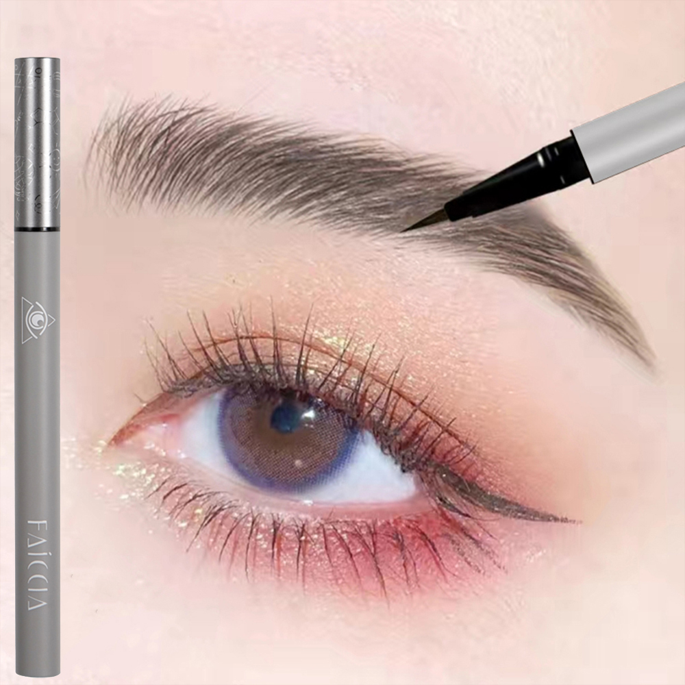 Liquid Eyebrow Pencil 4 Colors Very Fine Lying Silkworm Eyeliner Lasting Nature Water Proof Brown Gray Water-based Eyebrow Pen P, 01 brown
Liquid Eyebrow Pencil 4 Colors Very Fine Lying Silkworm Eyeliner Lasting Nature Water Proof Brown Gray Water-based Eyebrow Pen P, 01 brown