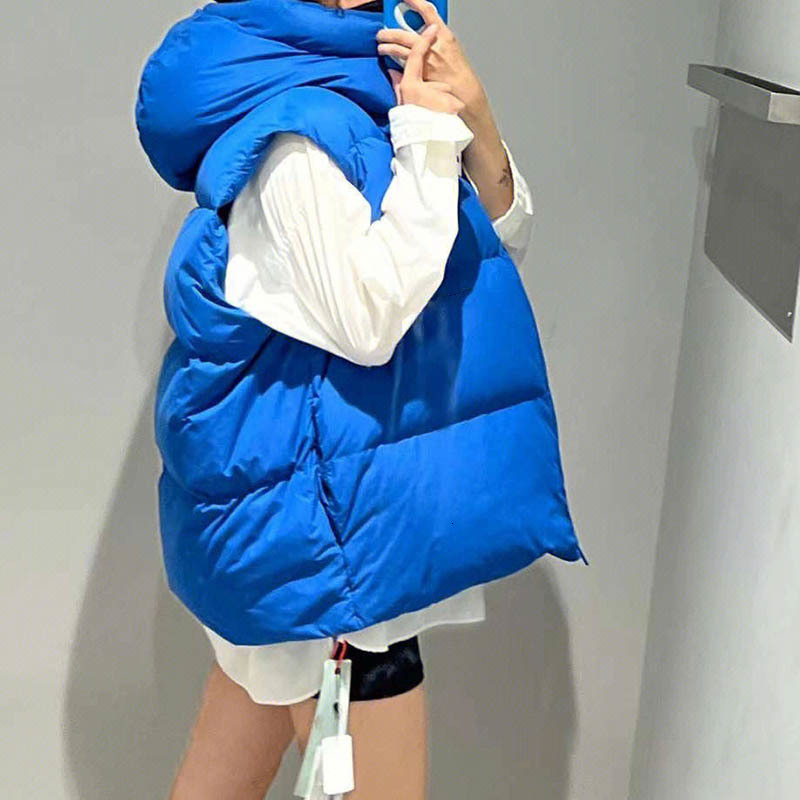 Women' Vests Down Vest Women 22 AW Fashion Solid Sleeveless Stand Collar Removable Hooded Jacket High Quality Warm Ultra Light Down Vest 221202, Blue
Women' Vests Down Vest Women 22 AW Fashion Solid Sleeveless Stand Collar Removable Hooded Jacket High Quality Warm Ultra Light Down Vest 221202, Blue