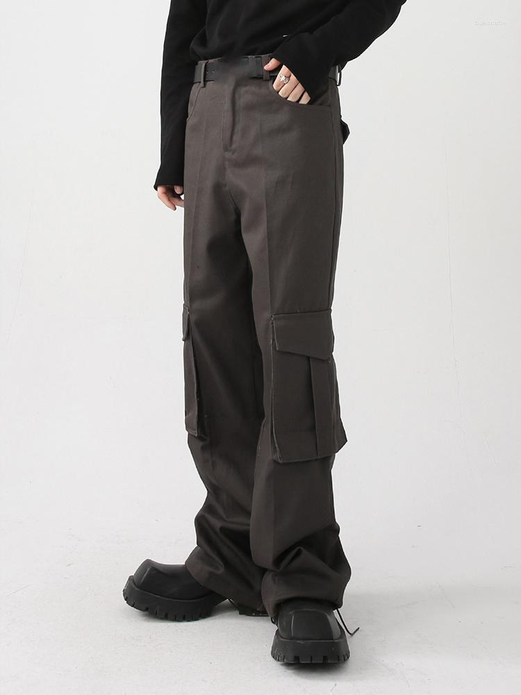 Men' Pants Men' Trousers Autumn Korean Fashion Straight Tube Large Pocket Design Solid Color Darkwear Male Cargo 2A6096, Black
Men' Pants Men' Trousers Autumn Korean Fashion Straight Tube Large Pocket Design Solid Color Darkwear Male Cargo 2A6096, Black