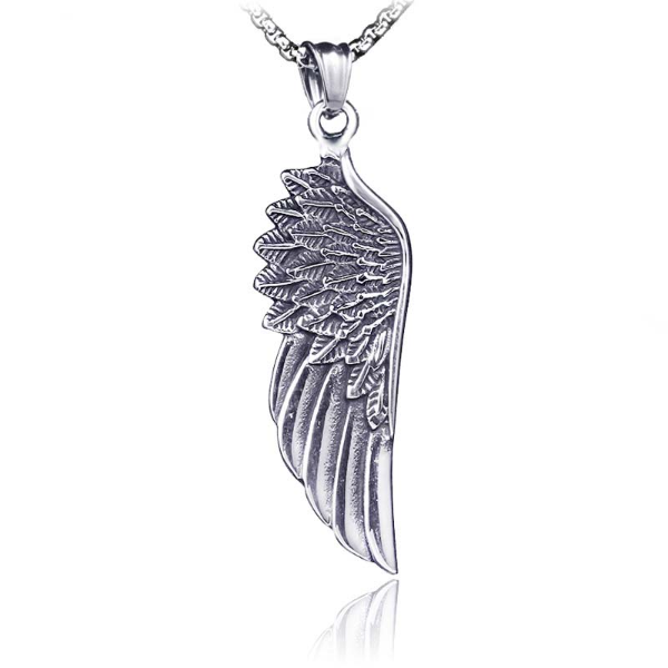 Retro Wing Angel Pendant Necklaces Stainless Steel Necklace for Women Men Fine Fashion Jewelry
Retro Wing Angel Pendant Necklaces Stainless Steel Necklace for Women Men Fine Fashion Jewelry