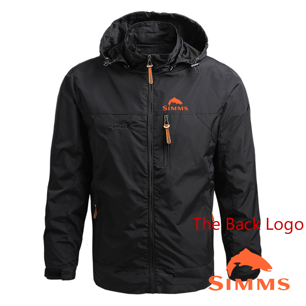 Mens Hoodies Sweatshirts Simms Fishing Windbreaker Military Jackets Outerwear Winter Autumn Waterproof Coats Zipper Tops Clothing 221202