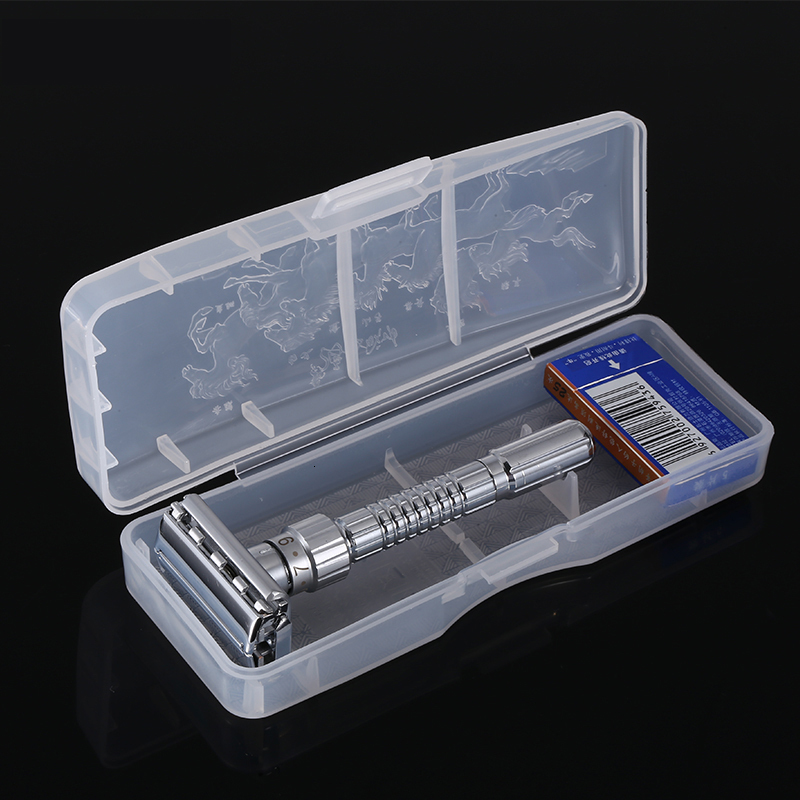 Electric Shavers Adjustable Double Edge Shaving Safety Razor Shaver Blades Zinc Alloy Chrome Razors With 221203