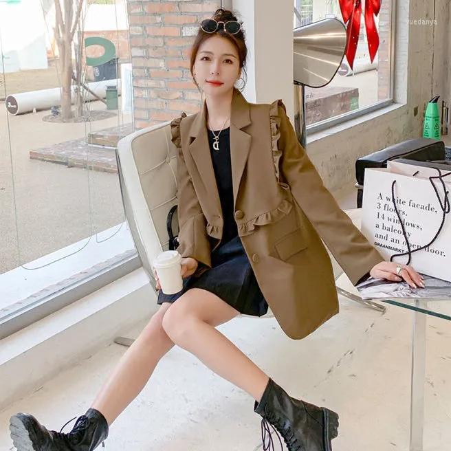Women' Suits Spring Women Casual Suit 2022 Autumn Female Long Blazer British Jacket Lady Loose Basic Coat Single-breasted Solid, Black
Women' Suits Spring Women Casual Suit 2022 Autumn Female Long Blazer British Jacket Lady Loose Basic Coat Single-breasted Solid, Black