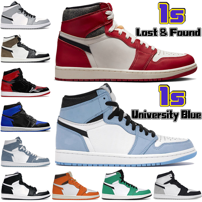 New jumpman 1 1s retro basketball shoes university blue Chicago Lost and found bred patent Varsity Red Starfish Dark Mocha OG Denim light smoke grey men women sneakers, 49 shoe box
New jumpman 1 1s retro basketball shoes university blue Chicago Lost and found bred patent Varsity Red Starfish Dark Mocha OG Denim light smoke grey men women sneakers, 49 shoe box