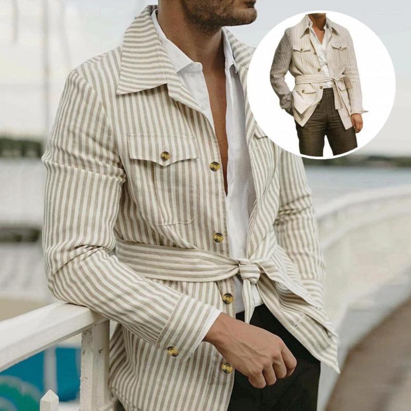 Men's Jackets Fabulous Autumn Shirt Vintage Single-breasted Stripe Men Coat Spring, Khaki
Men's Jackets Fabulous Autumn Shirt Vintage Single-breasted Stripe Men Coat Spring, Khaki