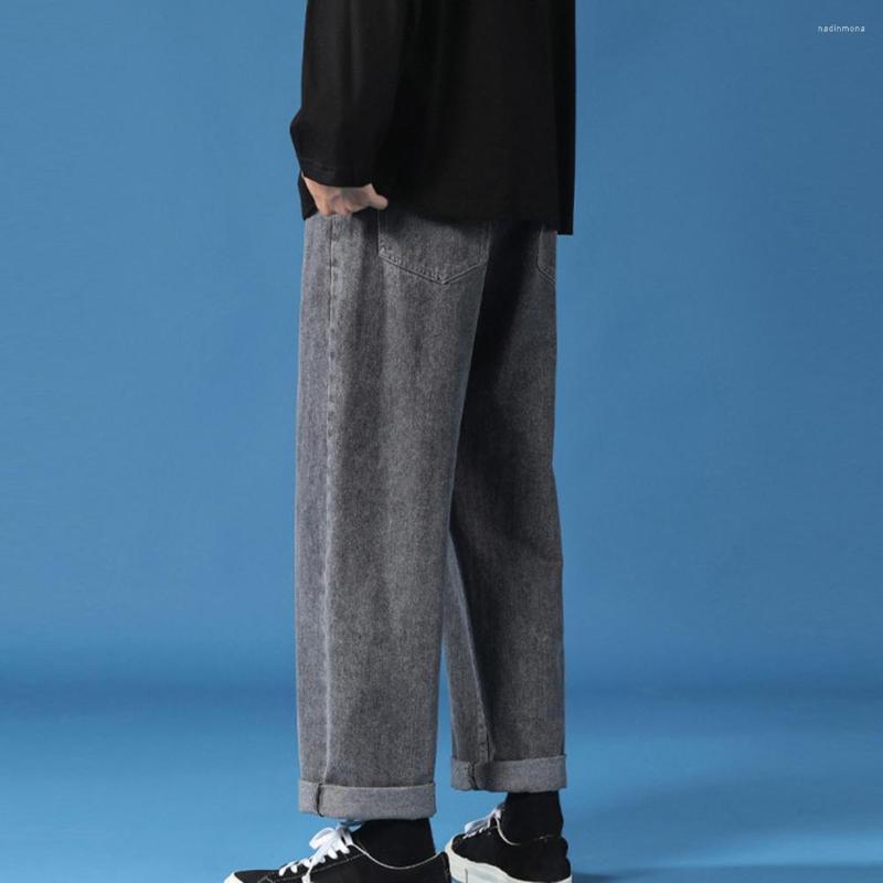 Men's Pants Men Denim Wide Leg Spring Autumn Mid Waist Jeans Trousers Bottoms For Sports, Black
Men's Pants Men Denim Wide Leg Spring Autumn Mid Waist Jeans Trousers Bottoms For Sports, Black