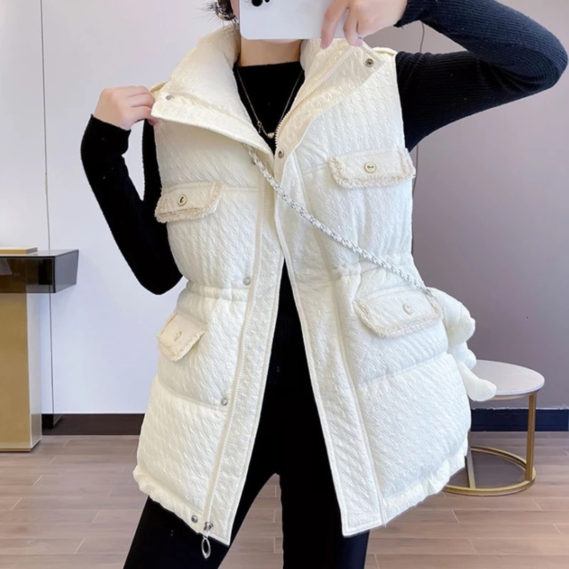 Women's Vests Women Winter Vest Cotton Warm Leisure Women's loose Waistcoat Fashion Down Cotton Sleeveless Jacket 221202, Beige
Women's Vests Women Winter Vest Cotton Warm Leisure Women's loose Waistcoat Fashion Down Cotton Sleeveless Jacket 221202, Beige