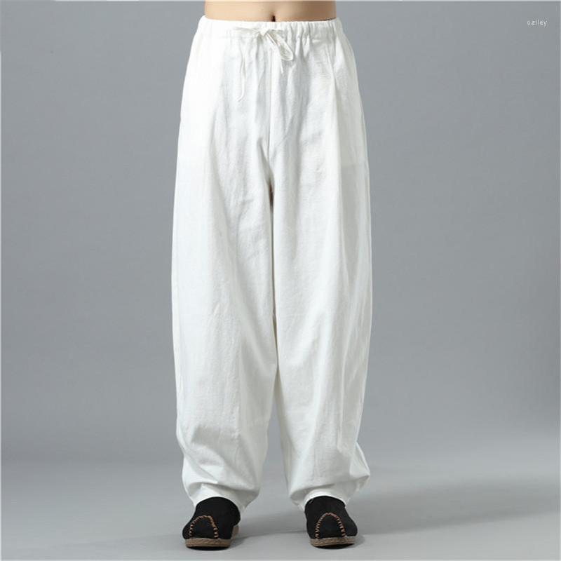 Men's Pants 2023 Autumn Large Size Wide Leg Men Casual Loose Trousers Chinese Style Cotton Linen Drawstring Joggers -6XL White, Black
Men's Pants 2023 Autumn Large Size Wide Leg Men Casual Loose Trousers Chinese Style Cotton Linen Drawstring Joggers -6XL White, Black