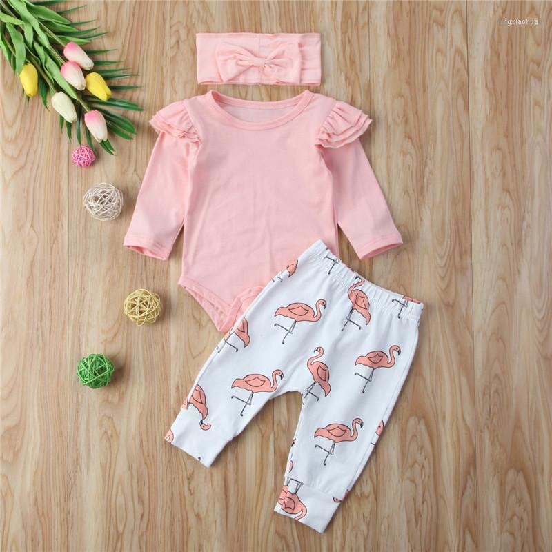 Clothing Sets 0-24Months Born Infant Baby Girl Spring Autumn Outfit Clothes Set Thin Cotton Romper Top Printed Pants Hairband 3PCS Suit, Picture shown 
Clothing Sets 0-24Months Born Infant Baby Girl Spring Autumn Outfit Clothes Set Thin Cotton Romper Top Printed Pants Hairband 3PCS Suit, Picture shown