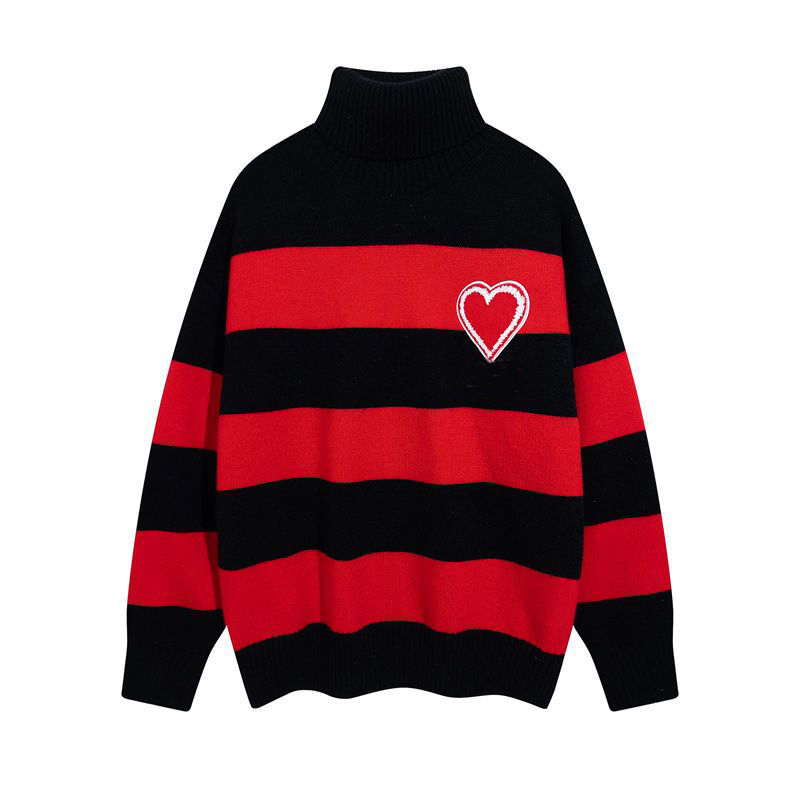 designer sweater man woman black and white stripe rainbow color womens sweater knitting Love A high collar turtleneck fashion letter long sleeve clothes Tops 2
designer sweater man woman black and white stripe rainbow color womens sweater knitting Love A high collar turtleneck fashion letter long sleeve clothes Tops 2