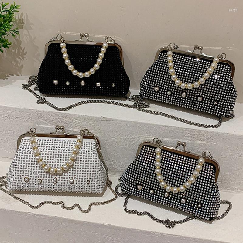 Evening Bags Luxury Designer Women Shell Clip Shiny Diamonds Handbag Small Boxes Woman Pearl Crossbody Bag Chain Shoulder Clutch, Color
Evening Bags Luxury Designer Women Shell Clip Shiny Diamonds Handbag Small Boxes Woman Pearl Crossbody Bag Chain Shoulder Clutch, Color