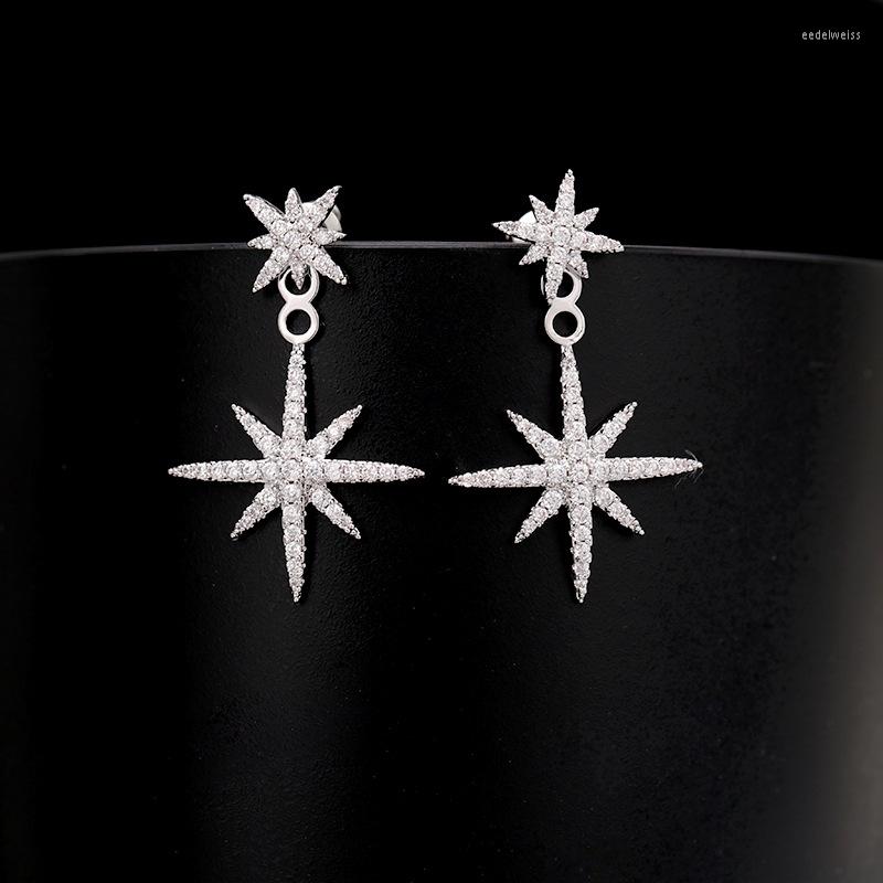 Stud Earrings Fashion Sparkling Quality Cubic Zirconia Star For Women Back Hanging Six-pointed Two Wearing Earring
Stud Earrings Fashion Sparkling Quality Cubic Zirconia Star For Women Back Hanging Six-pointed Two Wearing Earring